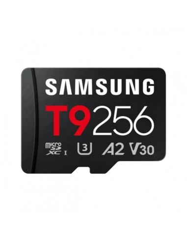 Samsung T9 Tarjeta Micro SDXC 256GB UHS-I U3 A2 V30-200-130MB s con Adaptador SD
