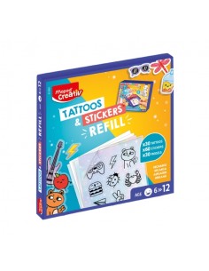 Maped Tattoos & Stickers Pack de Recarga - Para NiÃ±os a partir de 6 AÃ±os