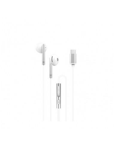 XO EP29 Auriculares Tipo C - Fuertes Graves - Cable 1.2m - Color Blanco