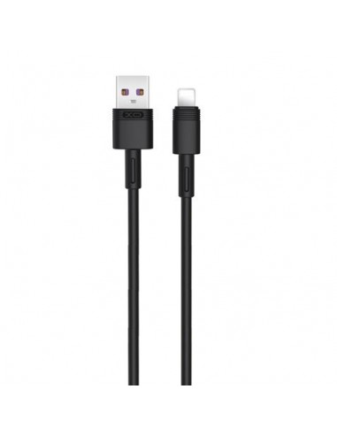 XO NB166 Cable USB-A Macho a Lightning 5A - Carga-Transmision de Datos Alta Velocidad - Longitud 1m