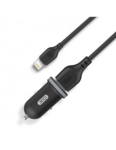 XO TZ08 Pack Cargador de Coche-Cable USB-A a Lightning - 2 Puertos USB