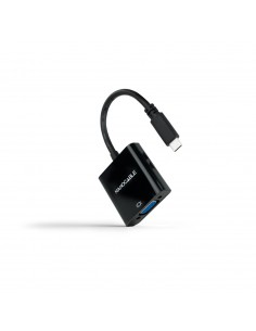 Nanocable Conversor USB-C A VGA - 10cm - Color Negro