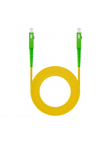 Nanocable Cable Fibra SC APC-SC APC Monomodo LSZH 15m - Color Amarillo