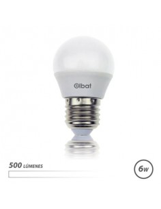 Elbat Bombilla LED G45 - 6W - 500lm - E27 - Luz Blanca