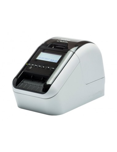 Brother QL820NWBC Impresora Profesional Termica de Etiquetas WiFi - Bluetooth MFI - Impresion Negro Rojo - Pantalla LCD