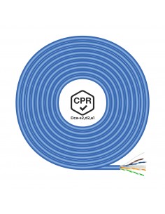 Aisens Cable de Red RJ45 LSZH CPR Dca CAT.6 UTP AWG24 - 100M - Color Azul