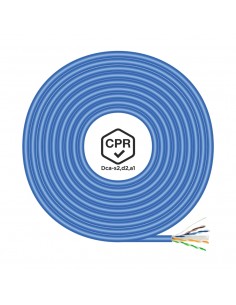 Aisens Cable de Red RJ45 LSZH CPR Dca CAT.6 UTP AWG24 - 305m - Cable Azul