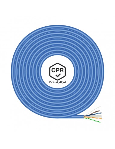 Aisens Cable de Red RJ45 LSZH CPR Dca CAT.6 UTP AWG24 - 305m - Cable Azul
