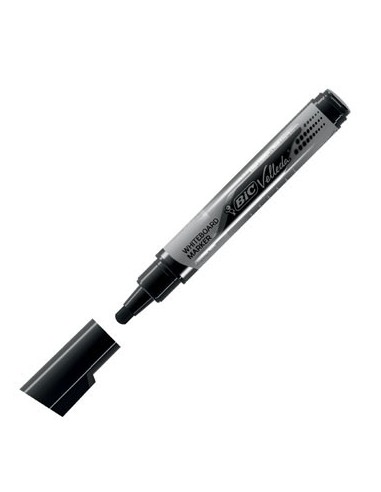 Bic Velleda Tank Marcador para Pizarra - Punta Ancha - Tinta Liquida - Borrado Optimo - Color Negro