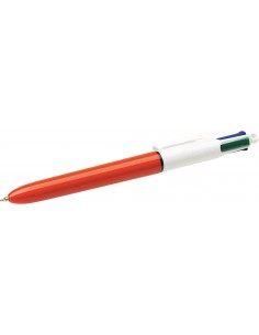 Bic 4 Colours Original Fine Boligrafo de Bola Retractil - Punta de 0.8mm - Trazo de 0.36mm - Tinta con Base de Aceite -