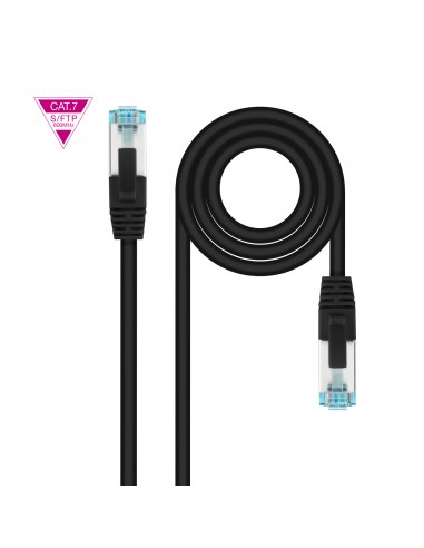 Nanocable Cable Red Cat.7 LSZH SFTP PIMF AWG26 50cm - Color Negro