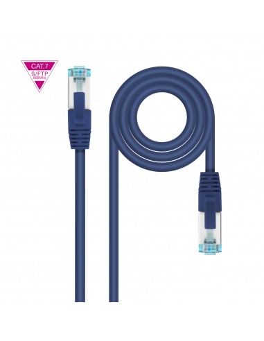 Nanocable Cable Red Cat.7 LSZH SFTP PIMF AWG26 50cm - Color Azul