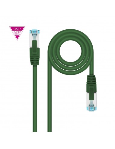 Nanocable Cable Red Cat.7 LSZH SFTP PIMF AWG26 50cm - Color Verde