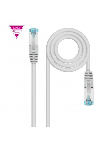 Nanocable Cable Red Latiguillo Cat.7 LSZH SFTP PIMF AWG26 25cm - Color Gris