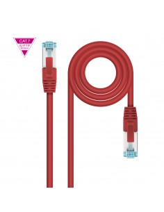 Nanocable Cable Red Cat.7 LSZH SFTP PIMF AWG26 30cm - Color Rojo
