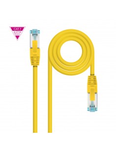 Nanocable Cable Red Cat.7 LSZH SFTP PIMF AWG26 30cm - Color Amarillo