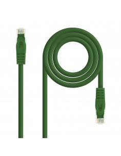 Nanocable Cable Red Latiguillo LSZH Cat.6A UTP AWG24 25cm - Color Verde