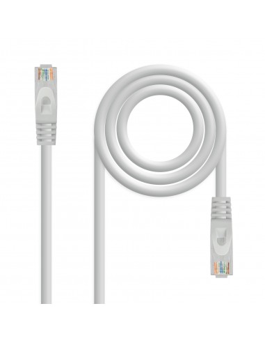 Nanocable Cable Red Latiguillo LSZH Cat.6A UTP AWG24 - 30cm - Color Gris