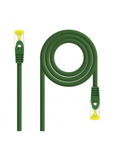 Nanocable Cable Red Latiguillo LSZH Cat.6A SFTP AWG26 25cm - Color Verde