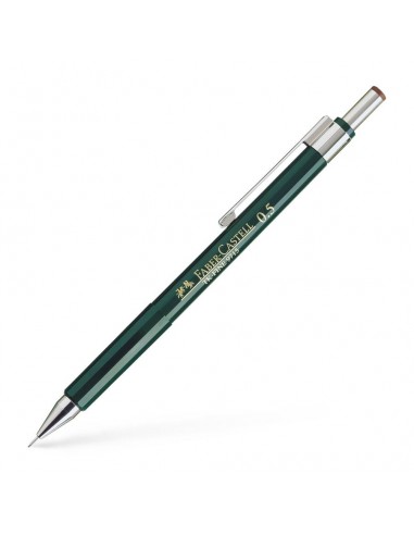 Faber-Castell TK-Fine 9713 Portaminas - Mina HB - Trazo 0.5mm - Goma de Borra Integrada