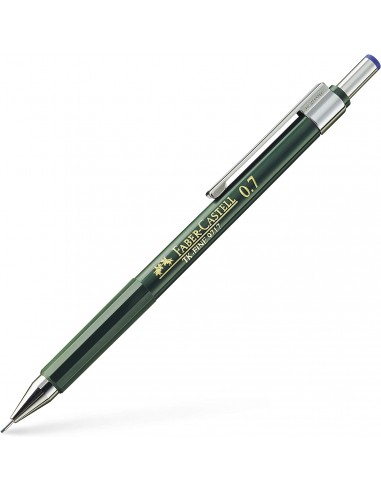 Faber-Castell TK-Fine 9713 Portaminas - Mina HB - Trazo 0.7mm - Goma de Borra Integrada