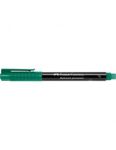 Faber-Castell Multimark Rotulador Permanente - Ancho de Trazo 0.6mm - Goma de Borrar Integrada - Resistente a la Luz y al