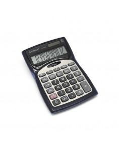 Bismark Calculadora de Sobremesa - Pantalla LCD de 12 Digitos