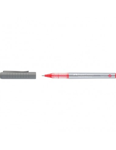Faber-Castell Roller Free Ink Boligrafo de Tinta Liquida - Punta Conica 0 7mm - Ancho de Linea Fino - Clip de Metal - Color
