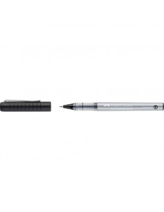 Faber-Castell Roller Free Ink Boligrafo de Tinta Liquida - Punta Conica 0 5mm - Ancho de Linea Extrafino - Clip de Metal -