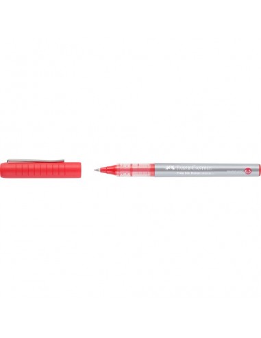 Faber-Castell Roller Free Ink Boligrafo de Tinta Liquida - Punta Conica 0 5mm - Ancho de Linea Extrafino - Clip de Metal -
