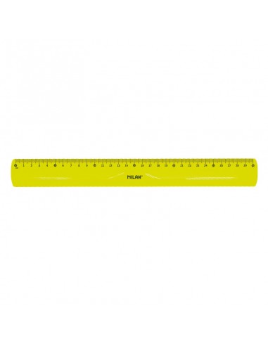 Milan Regla Flexible y Resistente - Longitud 30cm - Color Amarillo