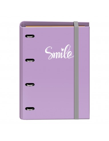 Dohe Serie Pastel Carpeta de 4 Anillas Formato A4 con Recambio de 100 Hojas - 4 Separadores de Colores - Cierre con Goma