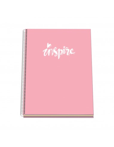 Dohe Serie Pastel Cuaderno con Espiral - Tamaño A4 de 100 Hojas 90gr - Hojas Microperforadas con 4 Taladros - Cuadricula 5mm