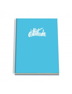 Dohe Serie Pastel Cuaderno con Espiral - Tamaño A4 de 100 Hojas 90gr - Hojas Microperforadas con 4 Taladros - Cuadricula 5mm