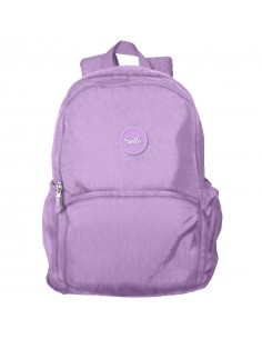 Dohe Serie Pastel Mochila Escolar Mediana - 2 Compartimentos - Tirantes Reforzados y Ajustables - Asa Superior - Color Morado