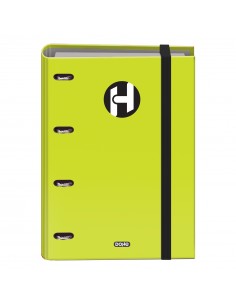 Dohe Serie Icon Carpeta de 4 Anillas Formato A4 con Recambio de 100 Hojas de 90 gr y 4 Taladros - Cierre con Goma Elastica -