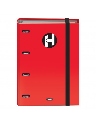 Dohe Serie Icon Carpeta de 4 Anillas Formato A4 con Recambio de 100 Hojas de 90 gr y 4 Taladros - Cierre con Goma Elastica -