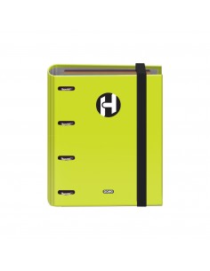 Dohe Serie Icon Carpeta de 4 Anillas Formato A5 con Recambio de 100 Hojas de 90 gr y 4 Taladros - Cierre con Goma Elastica -