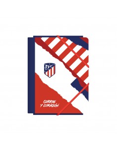 Dohe Atletico de Madrid Coraje y Corazon Carpeta de Carton Contracolado Plastificado - 3 Solapas - Tamaño A5 - Guardas