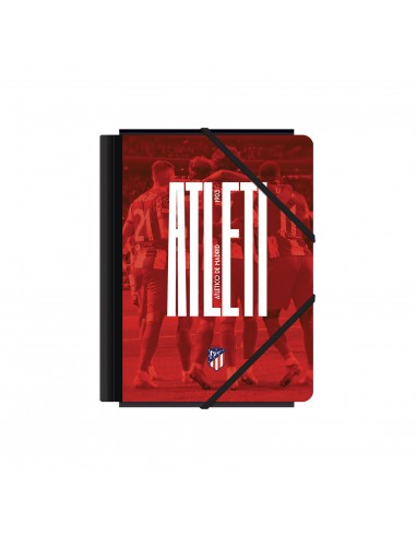 Dohe Atletico de Madrid Atleti Carpeta de Carton Contracolado Plastificado - 3 Solapas - Tamaño A5 - Guardas Impresas -