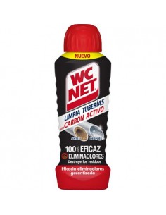 Wc Net Limpia Tuberias con Carbon Activo 700ml - Gel Denso de Accion Inmediata - Perfume Mentolado