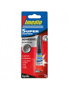 Imedio Super Rapido Pegamento Instantaneo 3gr - Transparente - Multimaterial