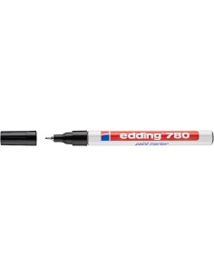 Edding 780 Rotulador Permanente de Tinta Opaca - Punta Redonda - Trazo 0.8mm - Puntas de Recambio Disponibles - Secado Rapido