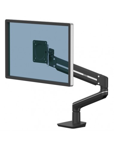 Fellowes Tallo Brazo para Monitor Individual - Hasta 9kg - Ajustable con Muelle de Gas - Color Negro