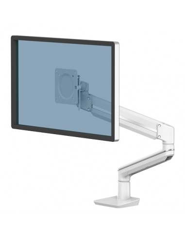 Fellowes Tallo Brazo para Monitor Individual - Hasta 9kg - Ajustable con Muelle de Gas - Color Blanco