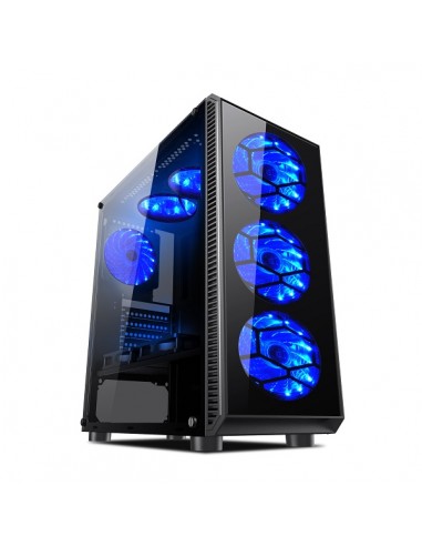 L-Link Avatar Caja ATX - Cristal Templado - 2x SSD HDD 3.5" - 3x SSD HDD 2.50" - 6 Ventiladores LED Incluidos - USB 3.0-USB