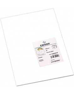 Canson Guarro Pack de 50 Cartulinas Iris A4 de 185g - 21x29.7cm - Color Blanco