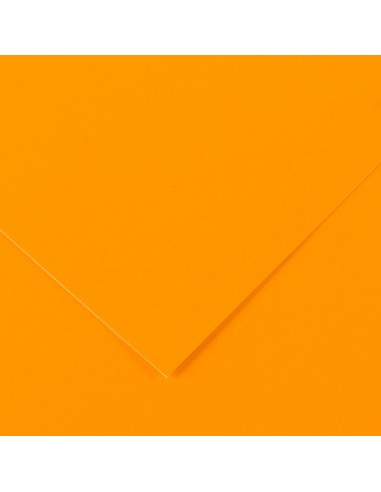 Canson Guarro Pack de 25 Cartulinas Iris A4 de 185g - 50x65cm - Color Naranja Fluo