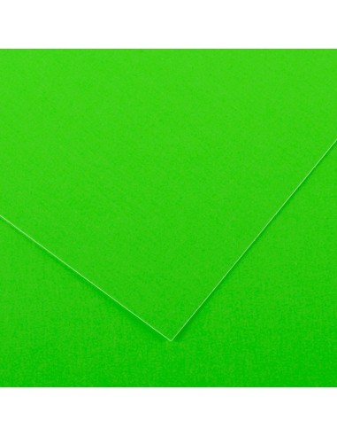 Canson Guarro Pack de 25 Cartulinas Iris A4 de 185g - 50x65cm - Color Verde Fluo