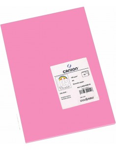Canson Guarro Pack de 50 Cartulinas Iris A4 de 185g - 21x29.7cm - Color Rosa Chicle